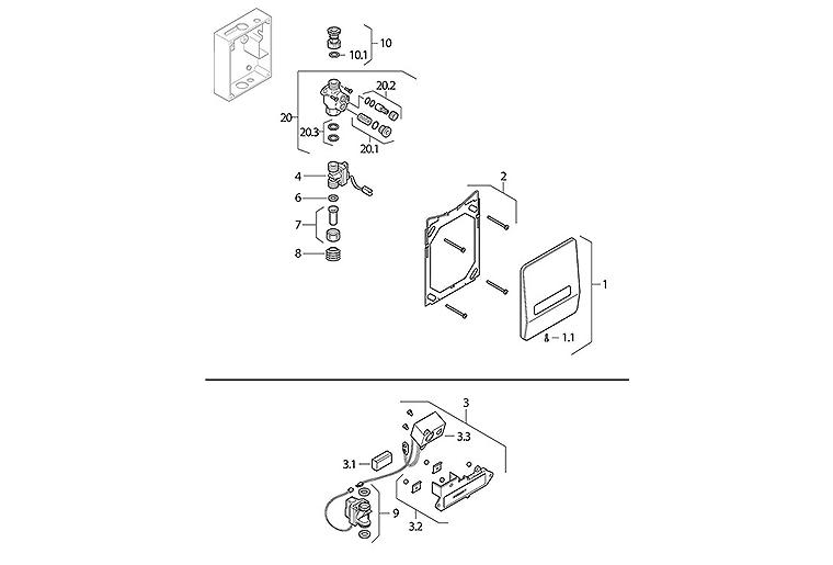 Geberit Batteriesatz zu Elektronik IRB Ref.-Nr.240.143.00.1 Geberit Batteriesatz zu Elektronik IRB Ref.-Nr.240.143.00.1