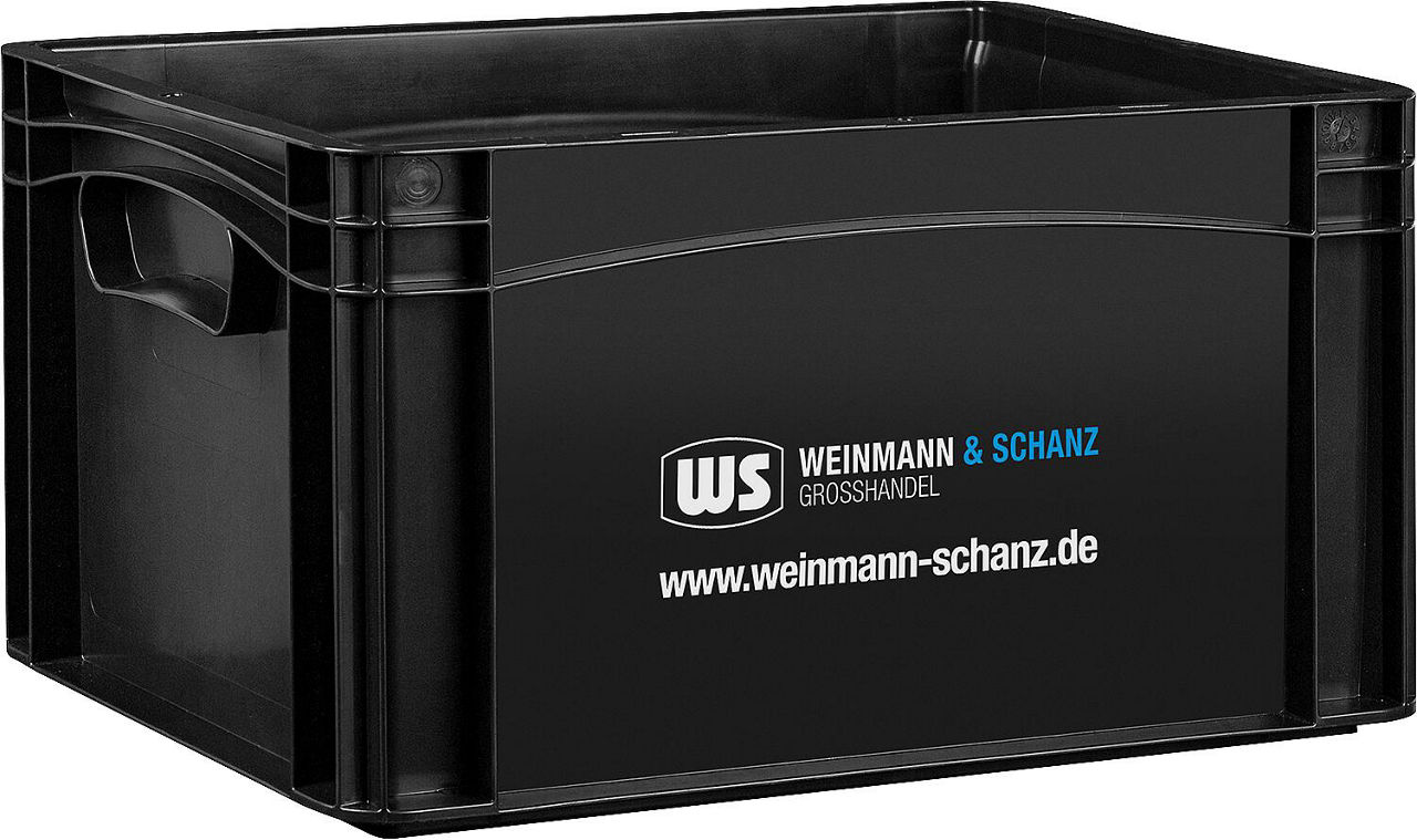 Transportbox WS schwarz 400 x 300 x 220 mm ohne Deckel
