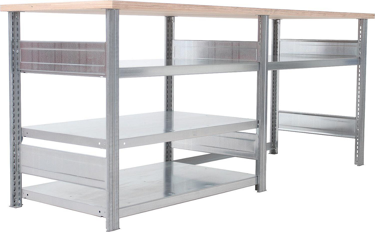 Werktisch BERT 4 Fachboden Breite 2100mm Höhe 880mm Tiefe 700mm Werktisch BERT 4 Fachboden Breite 2100mm Höhe 880mm Tiefe 700mm