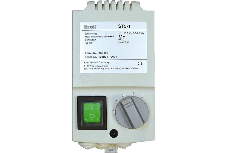 Stufenschalter 5 Stufen für Lufterhitzer Kroll LH120-530