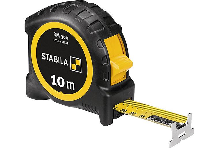 Taschenbandmaß Stabila BM 300, 10 m, metrische Skala Taschenbandmaß Stabila BM 300, 10 m, metrische Skala