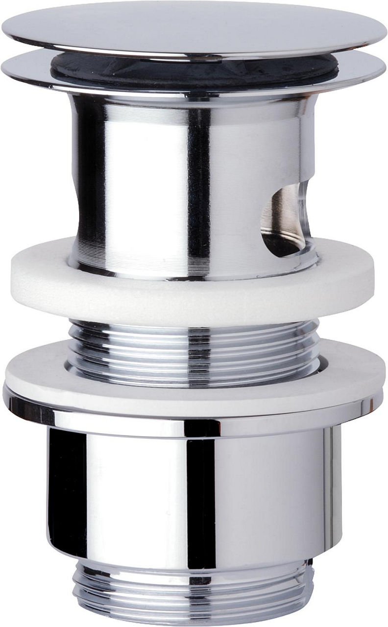 Klicker Schaftventil m.Überlauf DN 32 (11/4''), mit großer Abdeckplatte 63mm Klicker Schaftventil m.Überlauf DN 32 (11/4''), mit großer Abdeckplatte 63mm