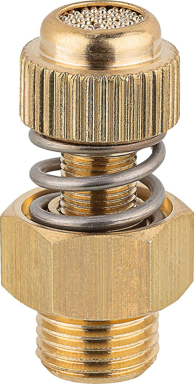 Drosselschalldämpfer einstellbar mit Rändelschraube G 1/4 Drosselschalldämpfer einstellbar mit Rändelschraube G 1/4
