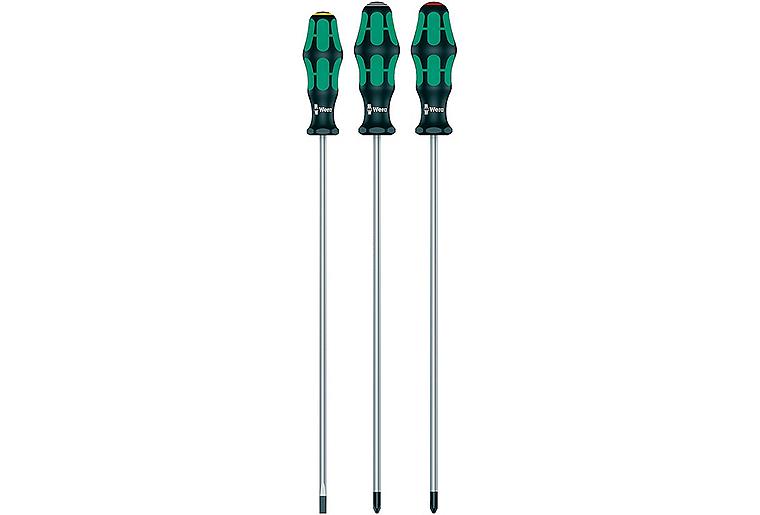 Schraubendreher-Satz Wera 3335/350/355/3 Kraftform Plus, Länge (mm): 200, 3-teilig