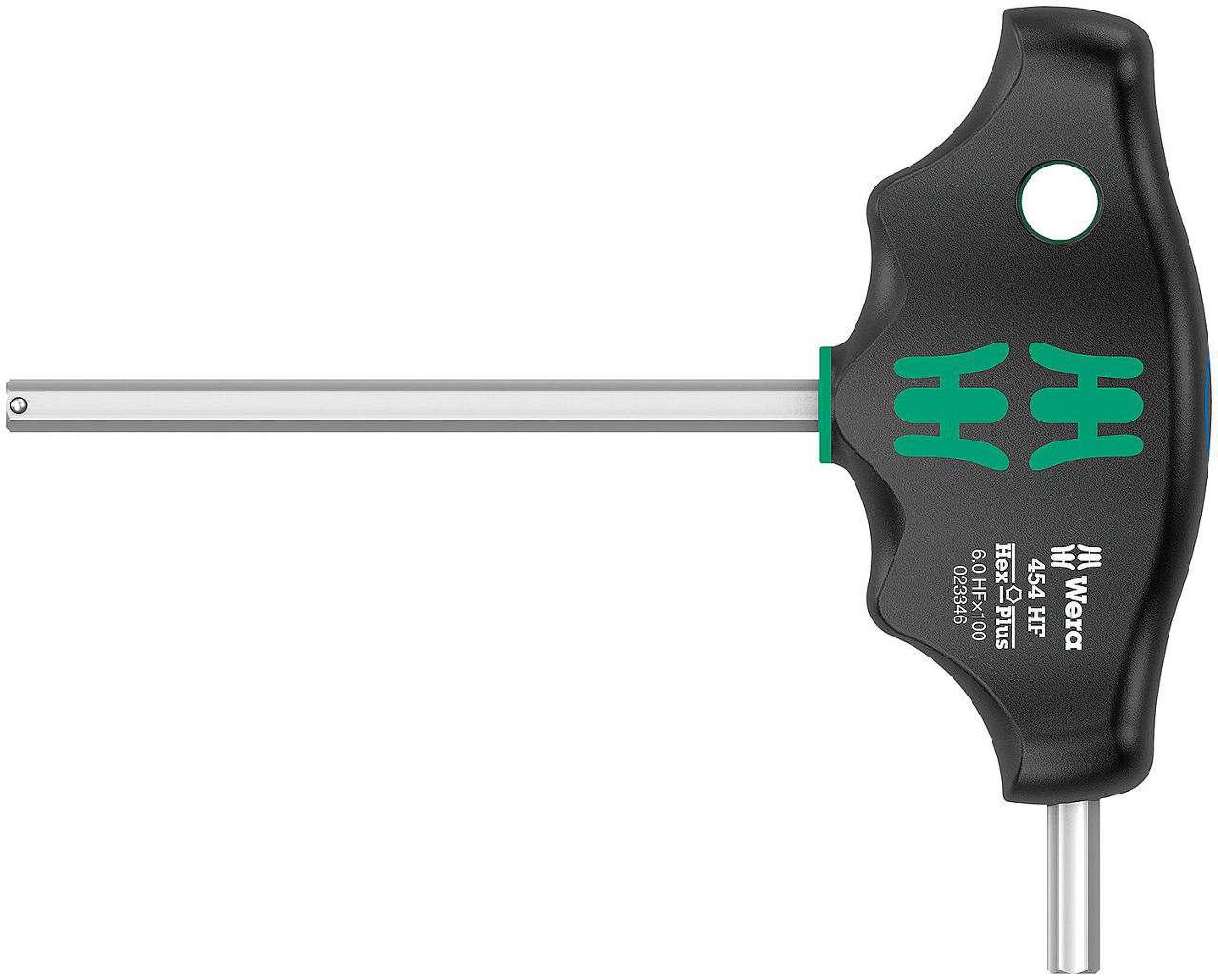 Innensechskant-Schraubendreher WERA 454 HF Serie 400 Quergriff, Hex-Plus, mit Haltefunktion, SW 6,0 x 100 mm Innensechskant-Schraubendreher WERA 454 HF Serie 400 Quergriff, Hex-Plus, mit Haltefunktion, SW 6,0 x 100 mm