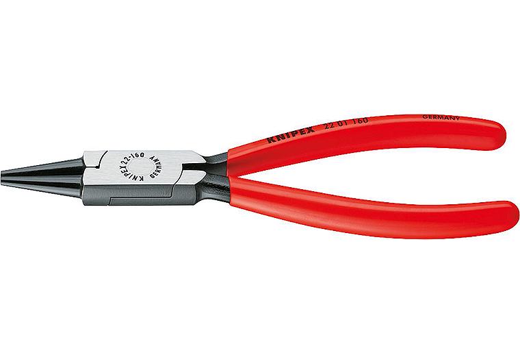 Rundzange poliert DIN ISO 5745 Kunststoff überzogen Länge 160mm Rundzange poliert DIN ISO 5745 Kunststoff überzogen Länge 160mm