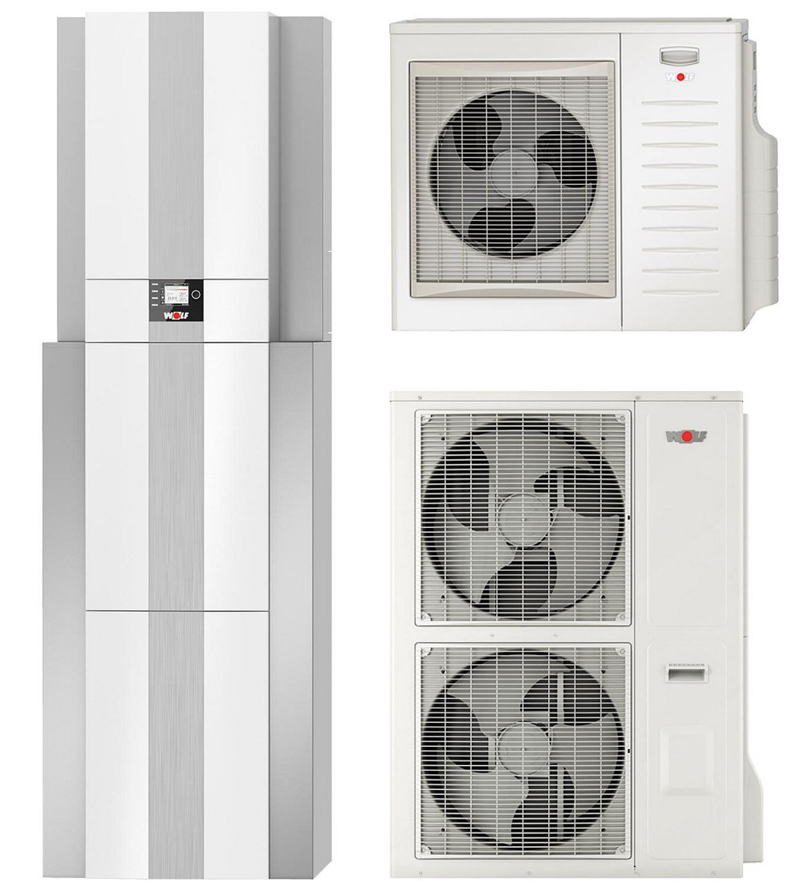 Wärmepumpe-Center Wolf CHC-Split 10/200-35 (R 410A), 9146664 Wärmepumpe-Center Wolf CHC-Split 10/200-35 (R 410A), 9146664