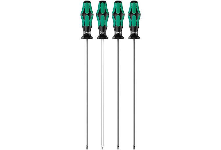 Torx®-Schraubendreher-Satz Wera 367/4 Kraftform Plus, mit Haltefunkiton, Länge (mm): 300, 4-teilig