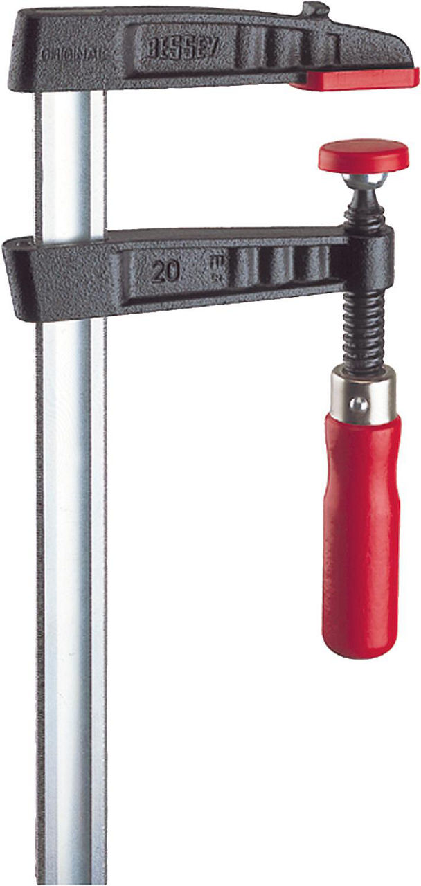 Bessey Temperguss-Schraubzwinge mit Holzgriff 120x60mm Typ TG12