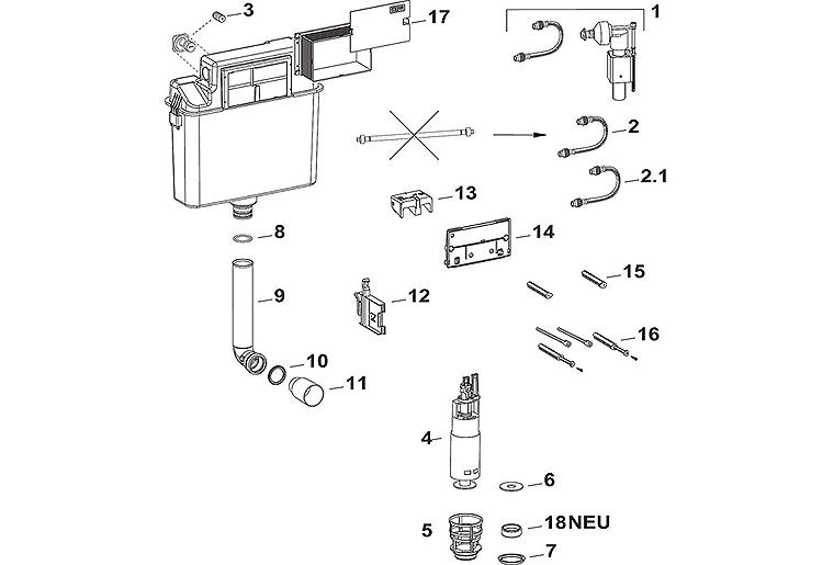 Verlängerungsset +80mm A31/B31 Verlängerungsset +80mm A31/B31