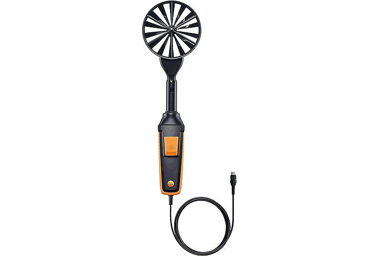 Flügelrad-Sonde, digital (Ø100 mm; 0,3m/s), kabelgebunden Flügelrad-Sonde, digital (Ø100 mm; 0,3m/s), kabelgebunden