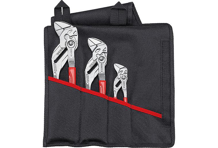 Zangenschlüssel-Satz KNIPEX 3-teilig bestehend aus Länge (mm): 150 - 300, mit Rolltasche Zangenschlüssel-Satz KNIPEX 3-teilig bestehend aus Länge (mm): 150 - 300, mit Rolltasche