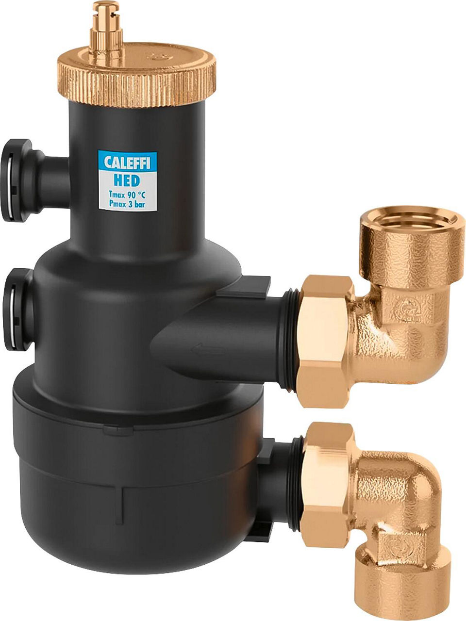 Hocheffizienz-Entlüfter Caleffi HED, 28 mm Klemmverschraubung