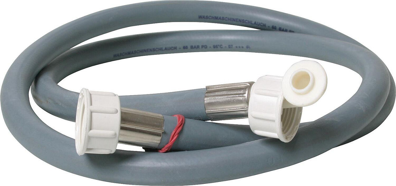 EPDM-Gummi-Hochdruckanschlußschlauch f.Wasch-u. Spülmaschinen Größe 3/4",Länge 1500 mm EPDM-Gummi-Hochdruckanschlußschlauch f.Wasch-u. Spülmaschinen Größe 3/4",Länge 1500 mm