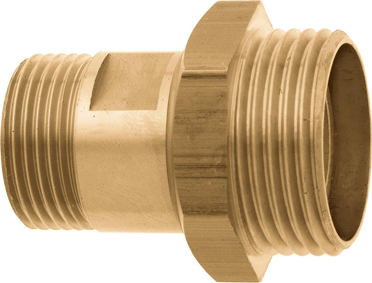GEKA plus Gewindenippel "2000" AG G1/2" x G3/4", MS, drehbar GEKA plus Gewindenippel "2000" AG G1/2" x G3/4", MS, drehbar