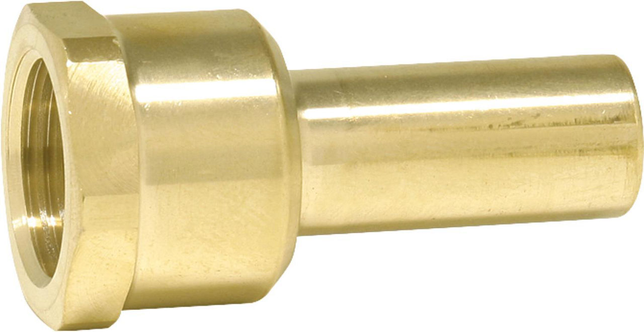Aufschraub-Stutzen Messing 15 mm x DN15(1/2"), (A/IG) Aufschraub-Stutzen Messing 15 mm x DN15(1/2"), (A/IG)