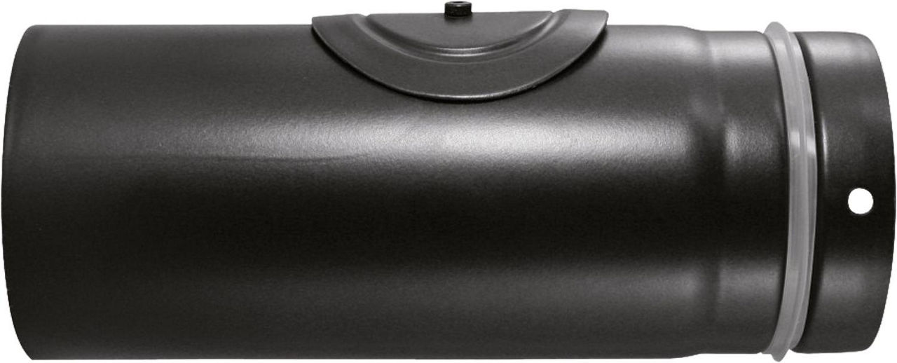 Kaminofen Zubehör Pellet-Rohr Ø 100 mm, Schwarz emailliert L = 250 mm mit Revisionsöffnung Kaminofen Zubehör Pellet-Rohr Ø 100 mm, Schwarz emailliert L = 250 mm mit Revisionsöffnung