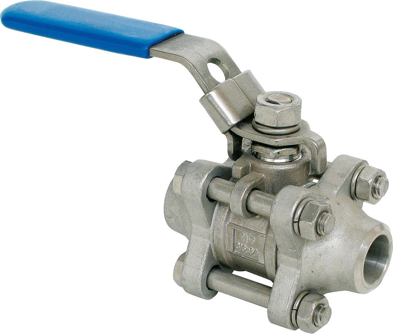 3 tlg.Einschweißkugelhahn aus Edelstahl Werkstoff 1.4408 PN 64/40 1 1/2" Typ A-641 TSLD 3 tlg.Einschweißkugelhahn aus Edelstahl Werkstoff 1.4408 PN 64/40 1 1/2" Typ A-641 TSLD