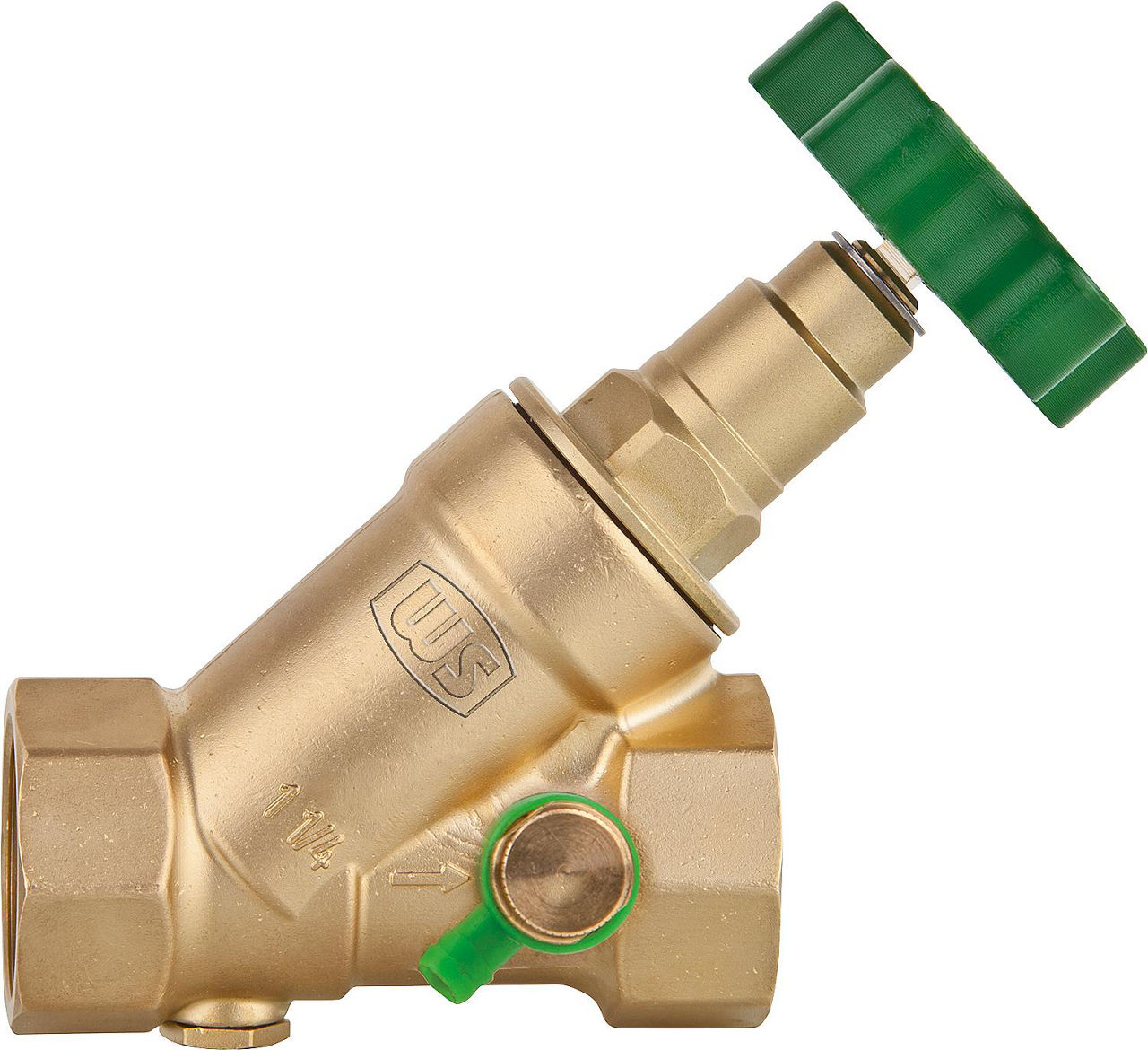 WS Freistromventil DN40,mit Entl., nichtsteigende Spindel, Rp 11/2" WS Freistromventil DN40,mit Entl., nichtsteigende Spindel, Rp 11/2"
