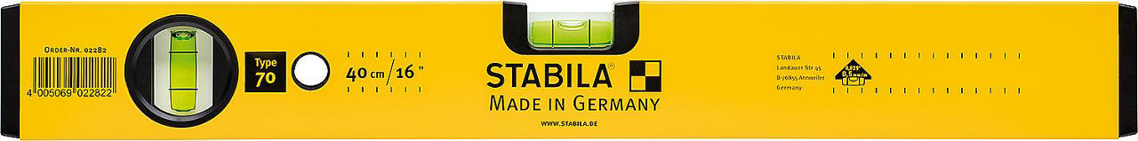 Wasserwaage Stabila Type 70, 40cm Wasserwaage Stabila Type 70, 40cm
