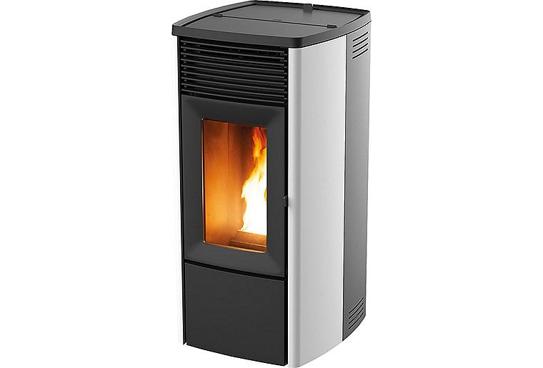 Pelletofen MCZ Ego Hydromatic 12 R, Grundgerät mit Wassertasche und Verkleidung Metall Weiß, 11,8KW Pelletofen MCZ Ego Hydromatic 12 R, Grundgerät mit Wassertasche und Verkleidung Metall Weiß, 11,8KW