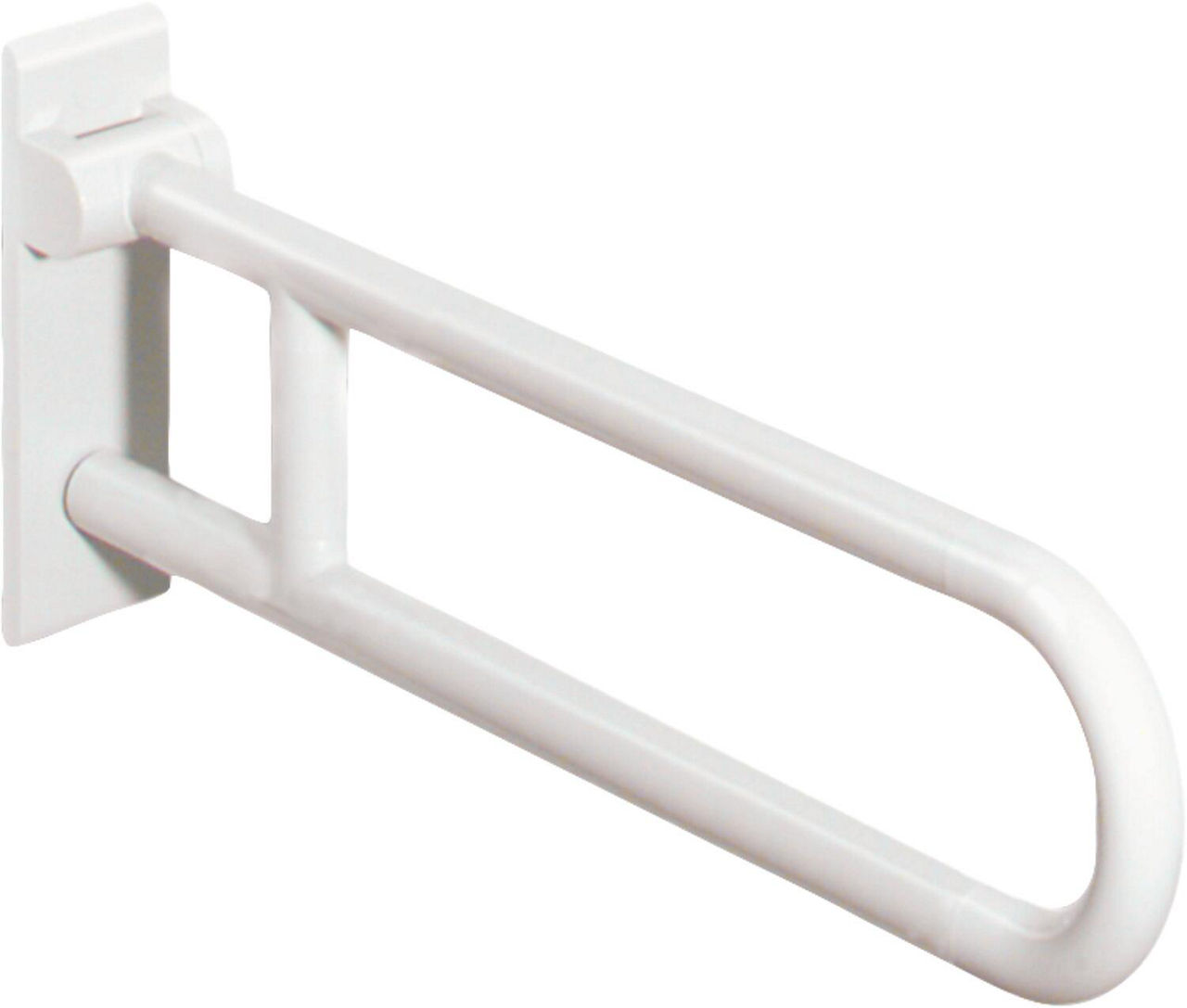 Hewi Stützklappgriff Serie 801 drehbar, reinweiß, Länge: 600 mm