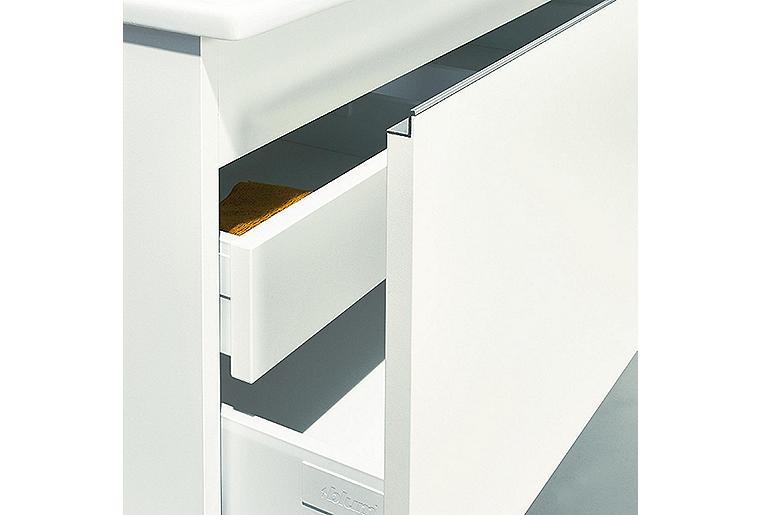 WTU + Keramik WT ELA Korpus weiß smt Front weiß hochglanz Dekor, 610x420x510 mm
