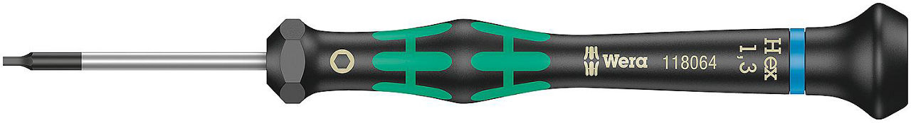 Feinmechanik-Innensechskant-Schraubendreher Wera 2054 Serie Kraftform Micro, Black Point-Spitze, Hex-Plus, SW 0,7 x 40 mm Feinmechanik-Innensechskant-Schraubendreher Wera 2054 Serie Kraftform Micro, Black Point-Spitze, Hex-Plus, SW 0,7 x 40 mm