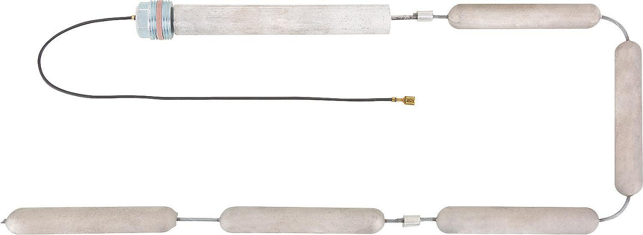 Magnesium-Kettenanode 26/1023 mm, mit 6 Glieder, DN25 (1")
