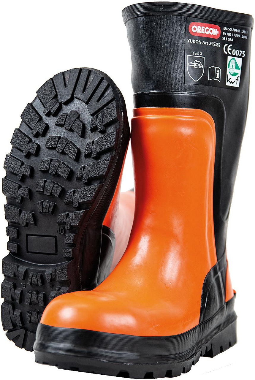 Schnittschutzgummistiefel OREGON mit Stahlzehenkappe Gr. 44 Schnittschutzgummistiefel OREGON mit Stahlzehenkappe Gr. 44