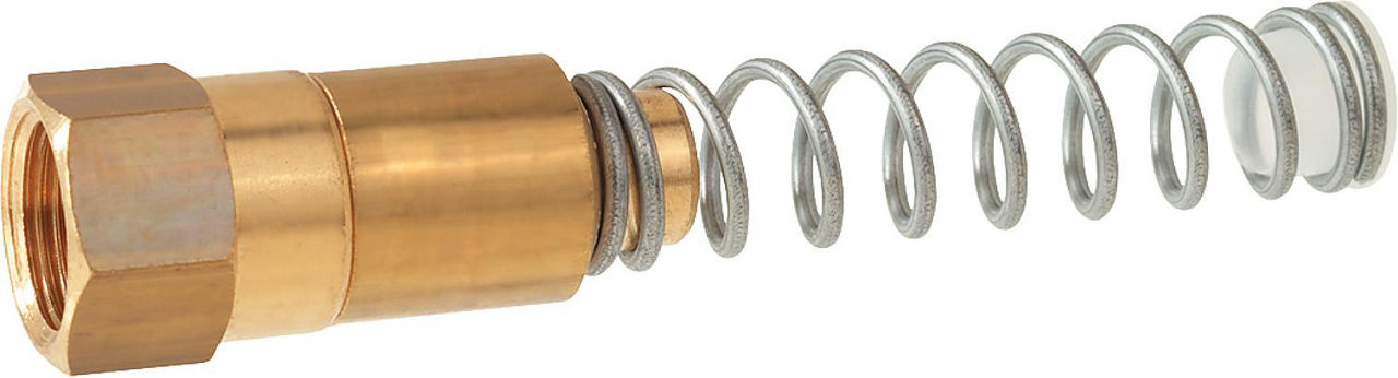 Doppelkugel-Fußventil RVS 8 mm, mit Distanzfeder Doppelkugel-Fußventil RVS 8 mm, mit Distanzfeder
