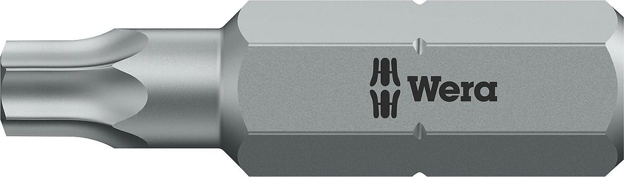 Torx®-Bit Wera 867/1 mit 1/4"-Antrieb, kurz, Zähhart, T15 x 25 mm