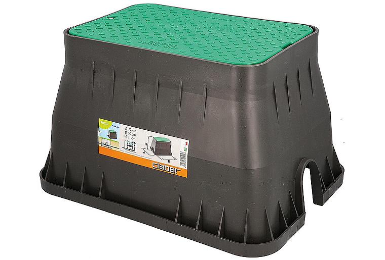 Revisionsschacht BxHxT: 470x310x340mm, für bis zu 4 Magnetventile Revisionsschacht BxHxT: 470x310x340mm, für bis zu 4 Magnetventile