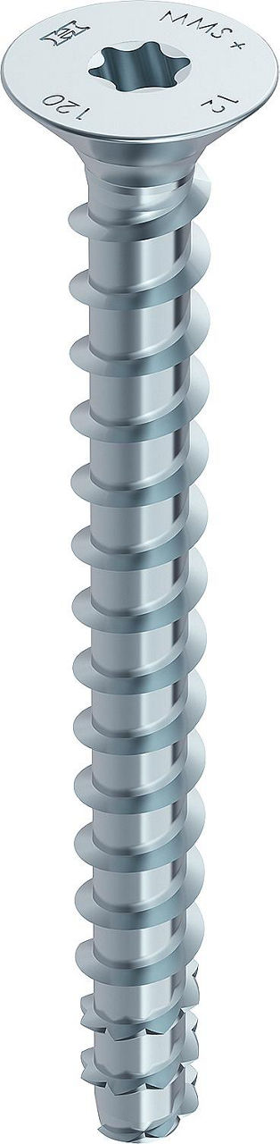 Beton- & Mauerwerkschraube Heco, Multi-Monti plus mit Senkkopf, ø 12,0x90 mm, VPE = 25 Stück Beton- & Mauerwerkschraube Heco, Multi-Monti plus mit Senkkopf, ø 12,0x90 mm, VPE = 25 Stück