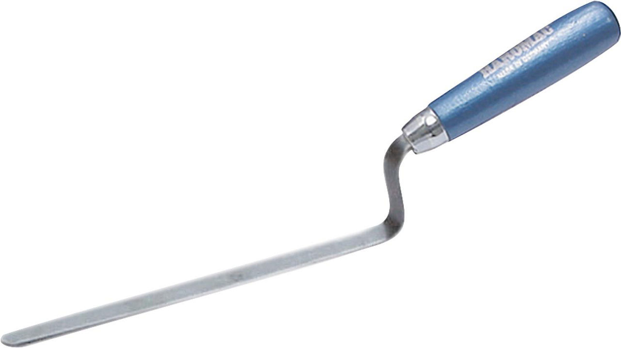 Fugenkelle HAROMAC Form D lang 10mm Stahl, gehärtet blaues Heft