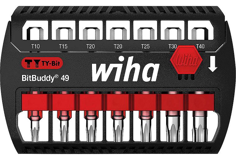 Bit Set BitBuddy® Wiha® TY-Bit 49 mm Torx® 7-teilig 1/4" Bit Set BitBuddy® Wiha® TY-Bit 49 mm Torx® 7-teilig 1/4"