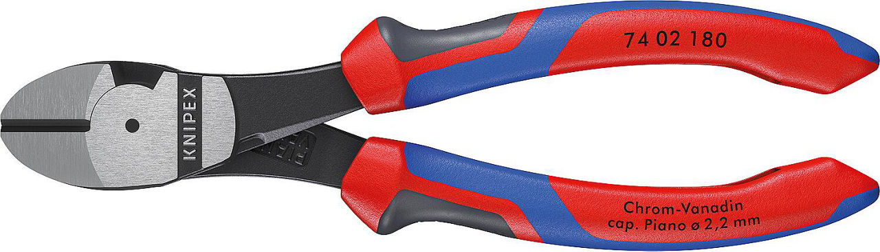 Kraft-Seitenschneider KNIPEX® poliert mit Mehrkomponenten-Griff, Länge (mm): 180 Kraft-Seitenschneider KNIPEX® poliert mit Mehrkomponenten-Griff, Länge (mm): 180