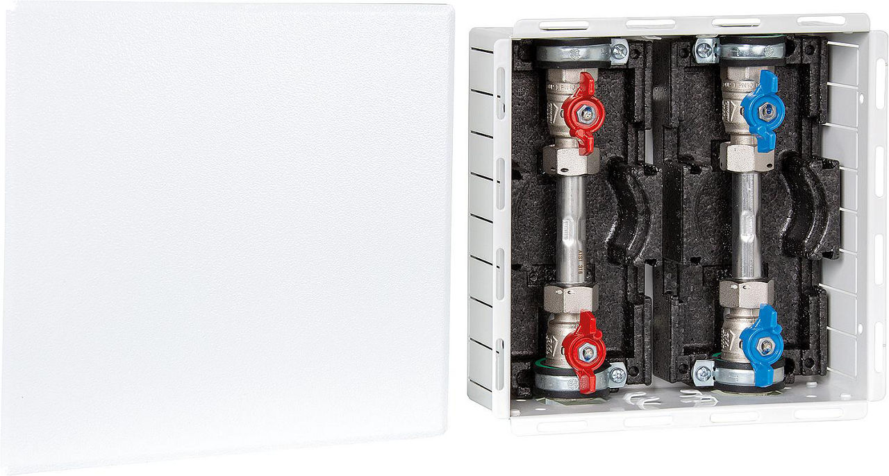 Wasserstation W2-D Größe 3/4", mit Dämmung Wasserstation W2-D Größe 3/4", mit Dämmung