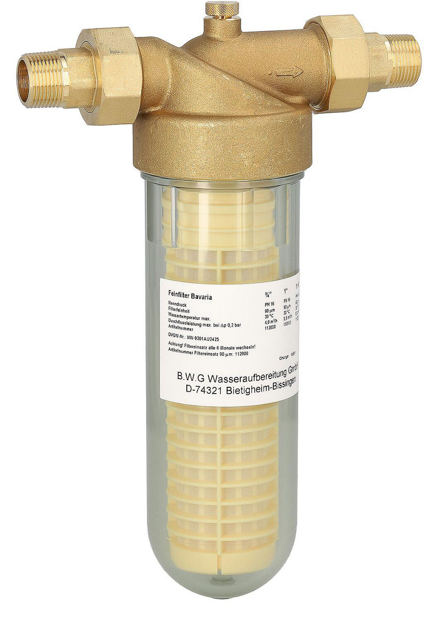 BWG Feinfilter DVGW Typ Bavaria 1" BWG Feinfilter DVGW Typ Bavaria 1"