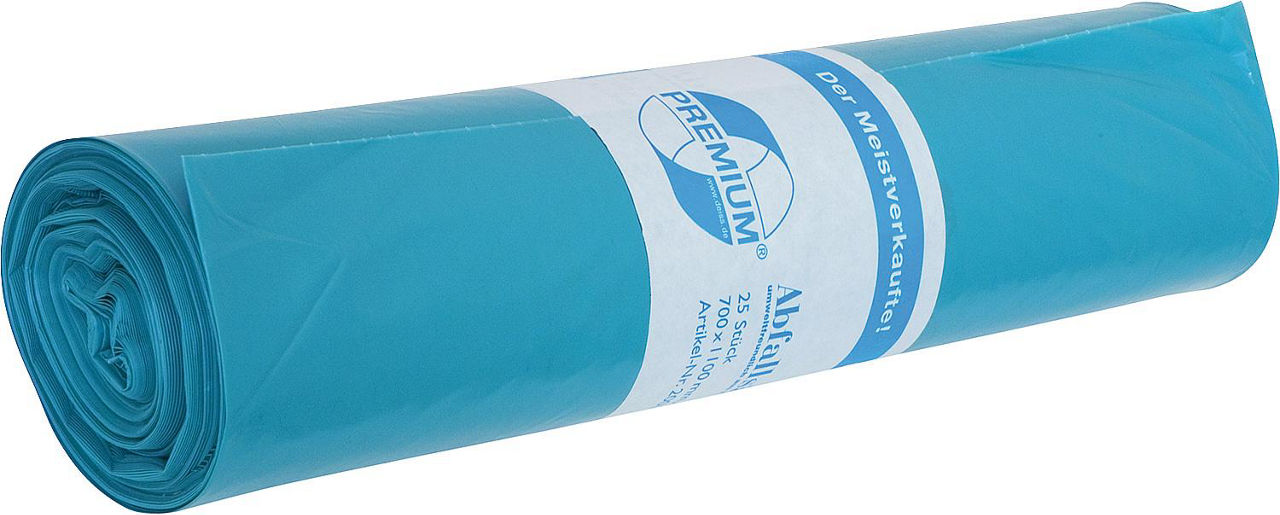 Abfallsack Premium 120 Ltr. Größe 700x1100mm Typ 60 1 Rolle = 25 Stück