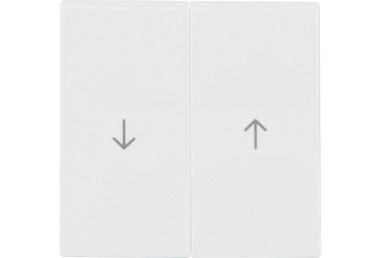 Wippen Berker 16258989 mit Aufdruck "Pfeil" polarweiß, glänzend, 1 Stück Wippen Berker 16258989 mit Aufdruck "Pfeil" polarweiß, glänzend, 1 Stück