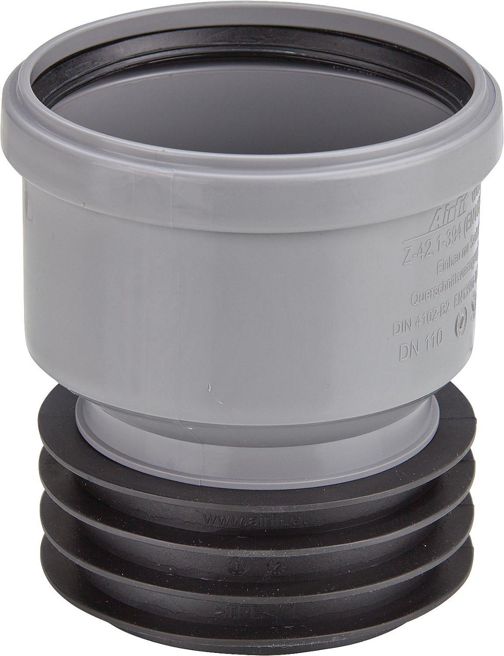 Steckmuffe Airfit-Plus Exentrisch aus PP, DN90 x 90 Steckmuffe Airfit-Plus Exentrisch aus PP, DN90 x 90