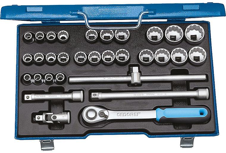 Steckschlüssel-Satz GEDORE D 19 XMAU-20, 31-teilig 1/2"