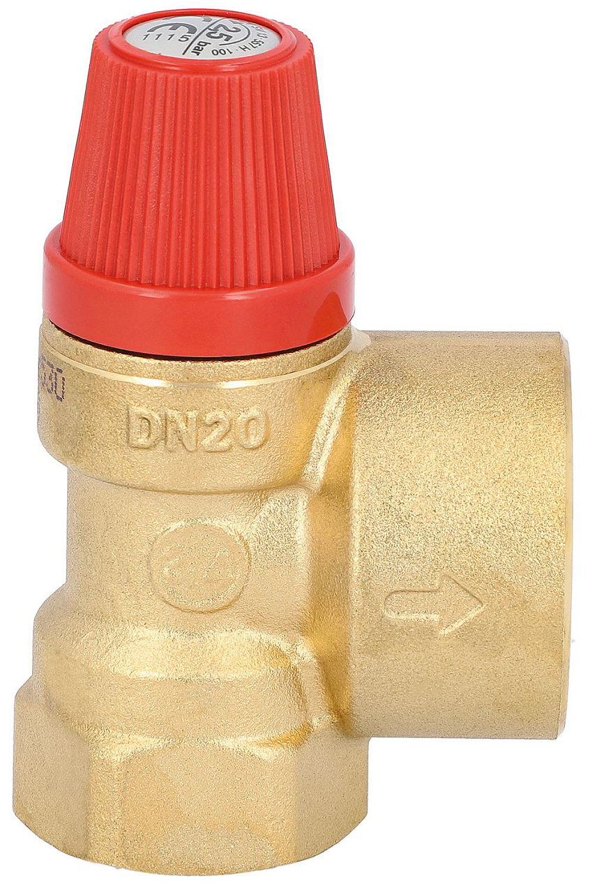 Membran-Sicherheitsventil Heizung DN15(1/2"), Austritt DN20(3/4") 3,0 bar Membran-Sicherheitsventil Heizung DN15(1/2"), Austritt DN20(3/4") 3,0 bar