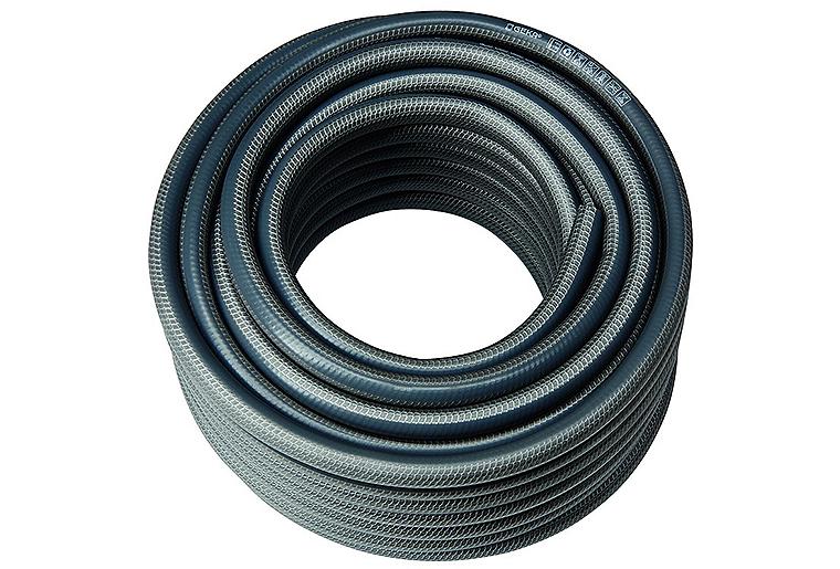 Wasserschlauch Geka plus "110"1"-25mm,50m PVC 5-lagig grau-dkl.-grau Wasserschlauch Geka plus "110"1"-25mm,50m PVC 5-lagig grau-dkl.-grau
