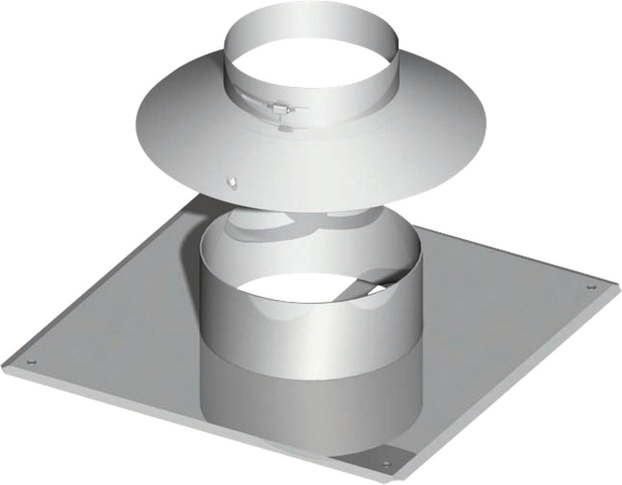 Schachtabdeckung m. Hinterl. DN 150 incl. Regenkragen 15 350 150