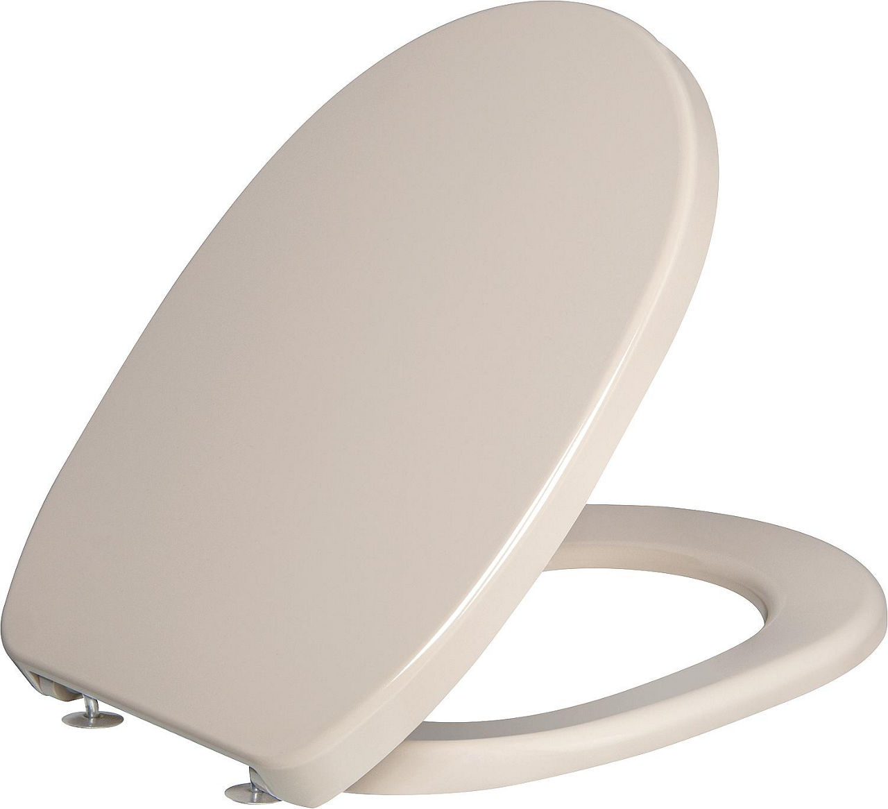 WC-Sitz Twist mit Edelstahlscharnier bahama-beige aus Duroplast WC-Sitz Twist mit Edelstahlscharnier bahama-beige aus Duroplast