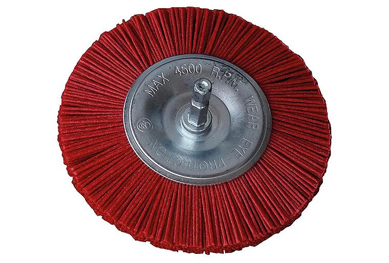 Nylondraht-Scheibenbürste mit Sechskant-Aufnahme