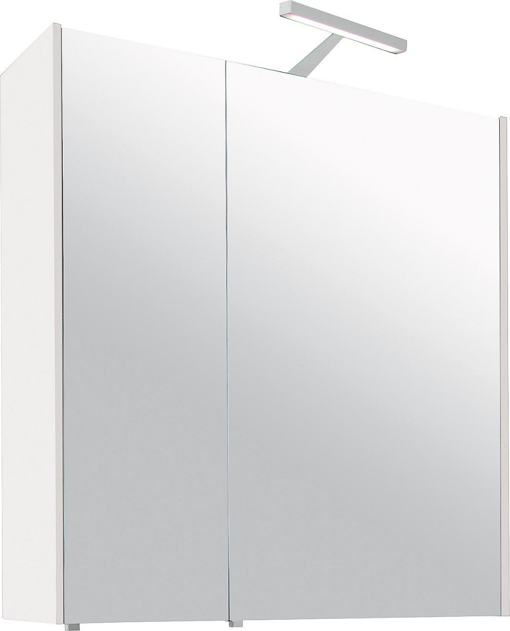 Spiegelschrank mit Beleuchtung weiß Hochglanz 2 Türen 700x750x188mm Spiegelschrank mit Beleuchtung weiß Hochglanz 2 Türen 700x750x188mm