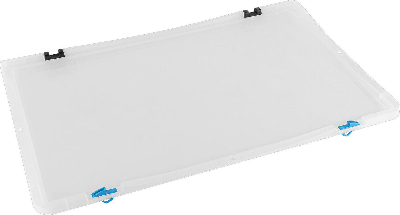 Transparenter Deckel für Transportbox 600 x 400 mm mit 2 St. Verschlüsse und 2 St. Scharnieren